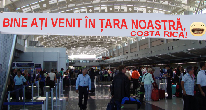 Imediat după cooptarea lui Berbeceanu la Interne, pe aeroportul din Costa Rica s-a afișat un banner cu "Bine ați venit în țara noastră!"