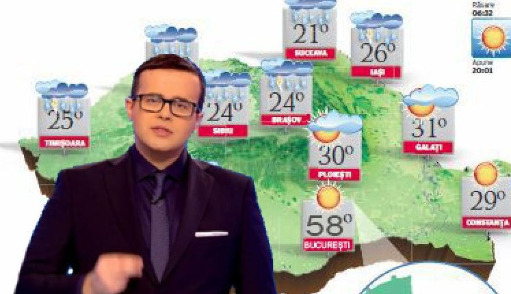 Antena3: "58 de grade pe 10 August în București! Nu ieșiți din casă!"