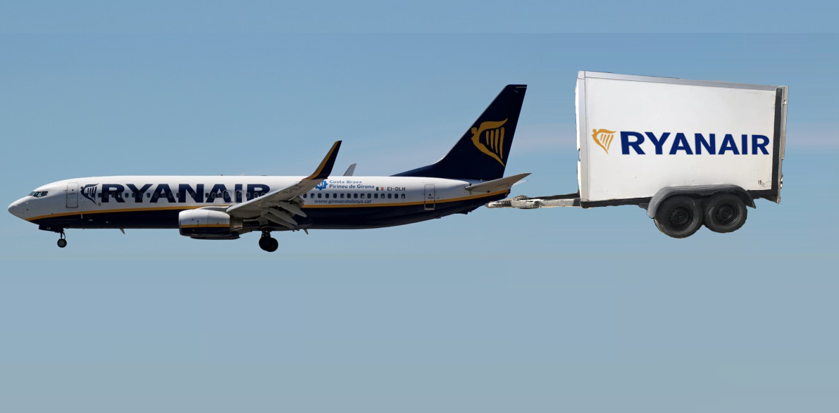 Companiile de transport aerian au introdus avioane cu remorcă pentru bagaje!