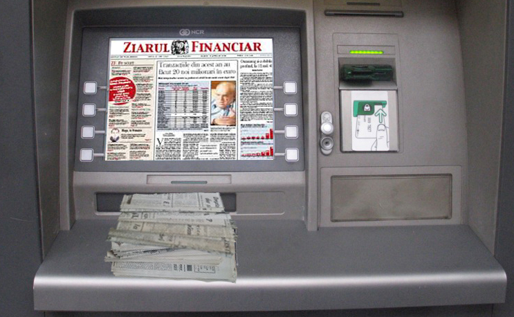 Un bancomat din sectorul 5 dă tăieturi din ziare în loc de bani!