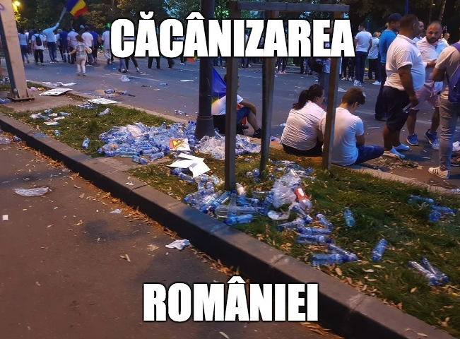 Căcânizarea României