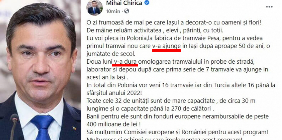 Și Mihai Chirica e agramat, dar ca fost PSD-ist, nu ca actual PNL-ist!