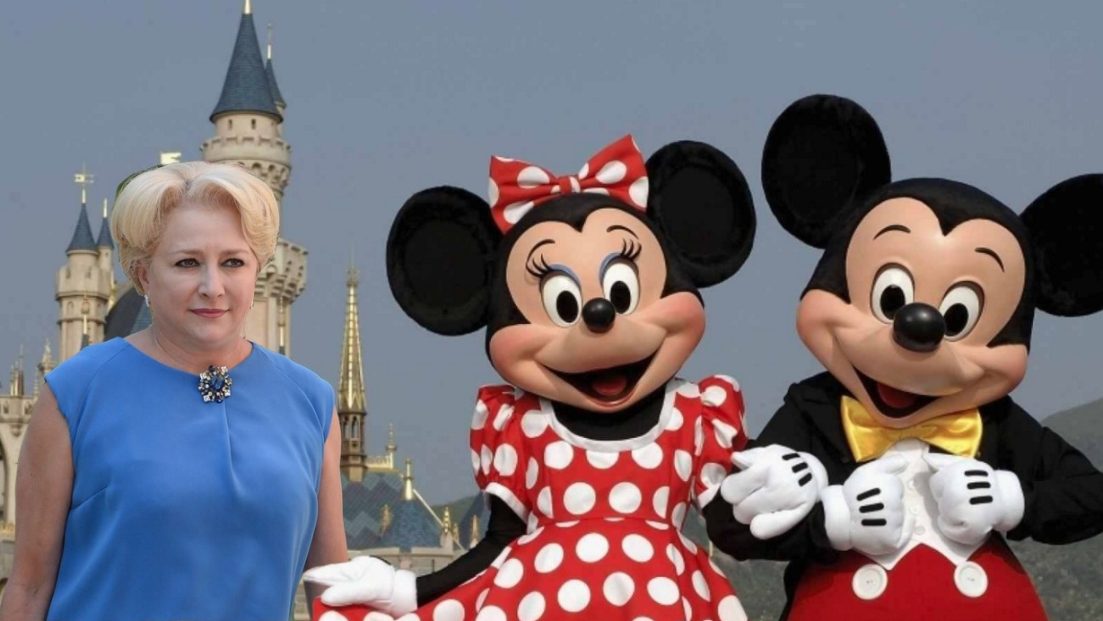 Alertă: Viorica s-a întâlnit la Paris cu Mickey și Minnie Mouse și i-a convins să vină în România!