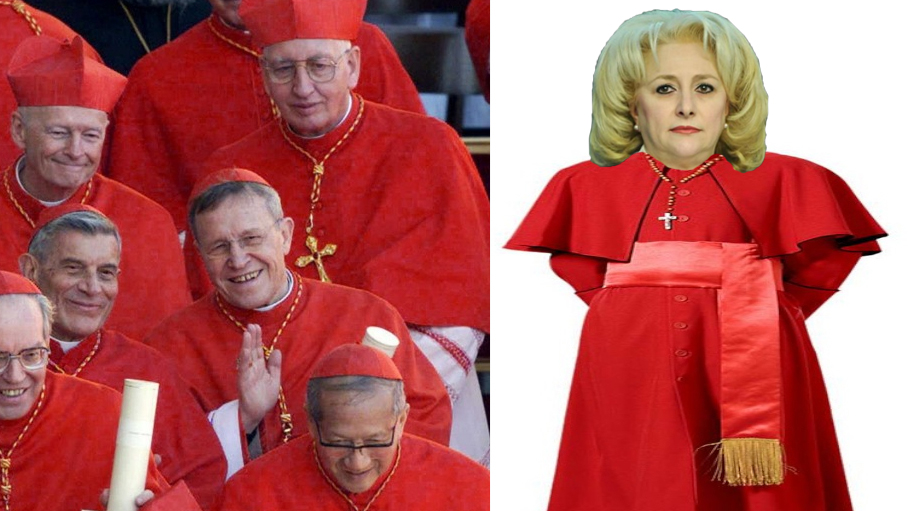 Incident la Vatican: Viorica a furat robele cardinalilor crezând că sunt draperii!