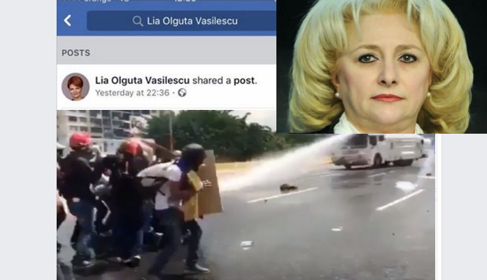 Viorica o apără pe Olguța: "Venezuela e țară membră UE, ca Pakistan, are voie să dea cu tunul cu apă!"