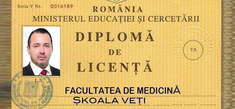 Cătălin Rădulescu-Mitralieră a absolvit "Facultatea de Medicină Șkoala Veți" la FC (fără creier)