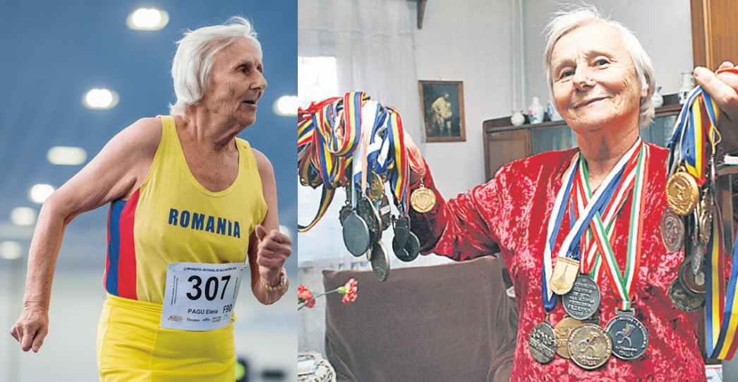 La 92 de ani câștigă medalii la maraton. Pentru că nu toți bătrânii pierd timpul pe Antena3!