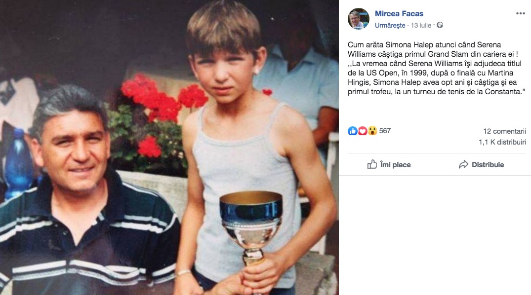 Simona Halep când avea 8 ani și câștiga primul trofeu. Ce vremuri! Nu știa nici dracu cine e Anamaria Prodan!