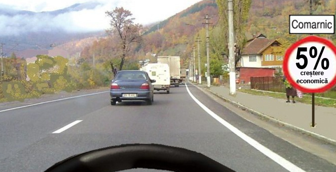 Pe șoselele din România a fost pusă limită de creștere economică, să nu se facă vreun accident, Doamne ferește!