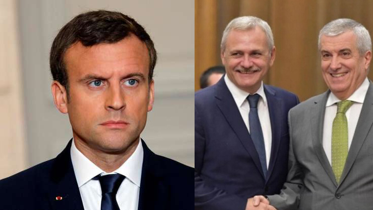 PSD-ALDE l-a suspendat pe Macron! Tăriceanu, președinte interimar al Franței și Olguța ministră du tramvai!