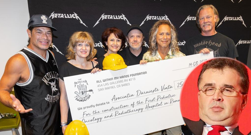 La aflarea veștii că Metallica a donat 250.000 de euro pentru copii, mama lui Oprișan i-a donat acestuia 300.000 de euro, ca să nu rămână traumatizat!
