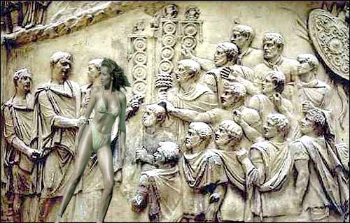 Mihaela Rădulescu apare pe Columna lui Traian când e felicitată de împăratul Romei pentru notele de la bac!