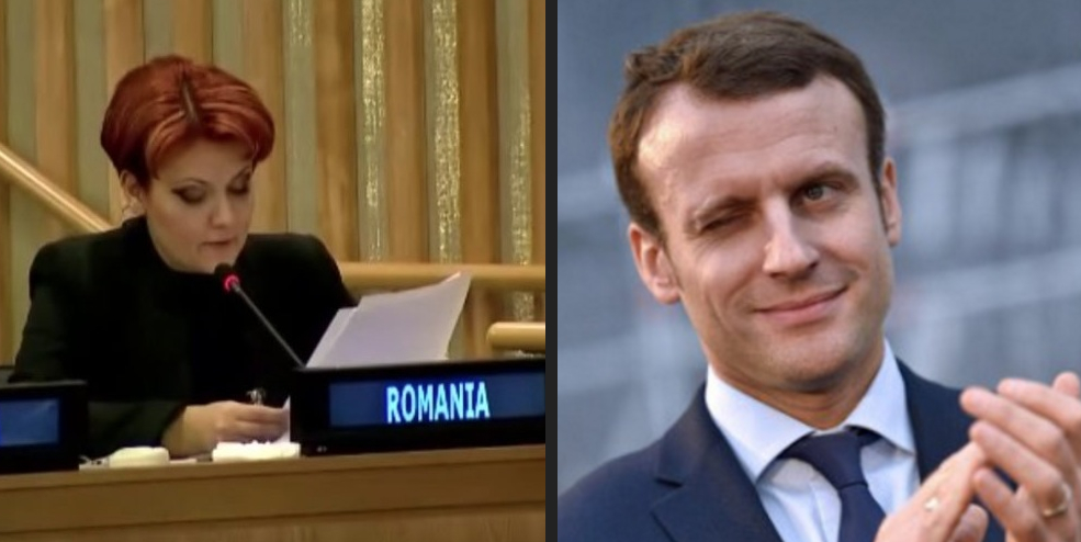 Macron a propus-o pe Olguța premier al Franței, datorită cunoștințelor de limba franceză!