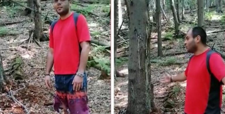 Idiotul anului: olteanul care s-a legat cu lanţul de un copac din Parâng pentru a exersa tehnici de supravieţuire