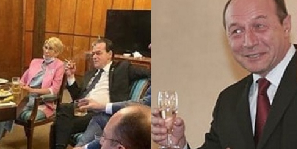 Băse se cere la guvernare după ce a văzut poza cu Orban bând şi fumând în birou!