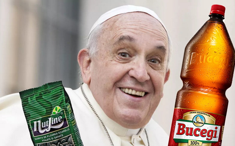Șoc la Vatican: Viorica le-a trimis și un Bucegi la 2,5l, să aibă la semințe!