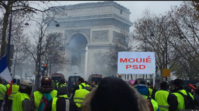La Paris se scandează "Liberté, Égalité, M…éPSD!". Jandarmeria Română îl caută pe Mălin Bot prin București, să-l amendeze!