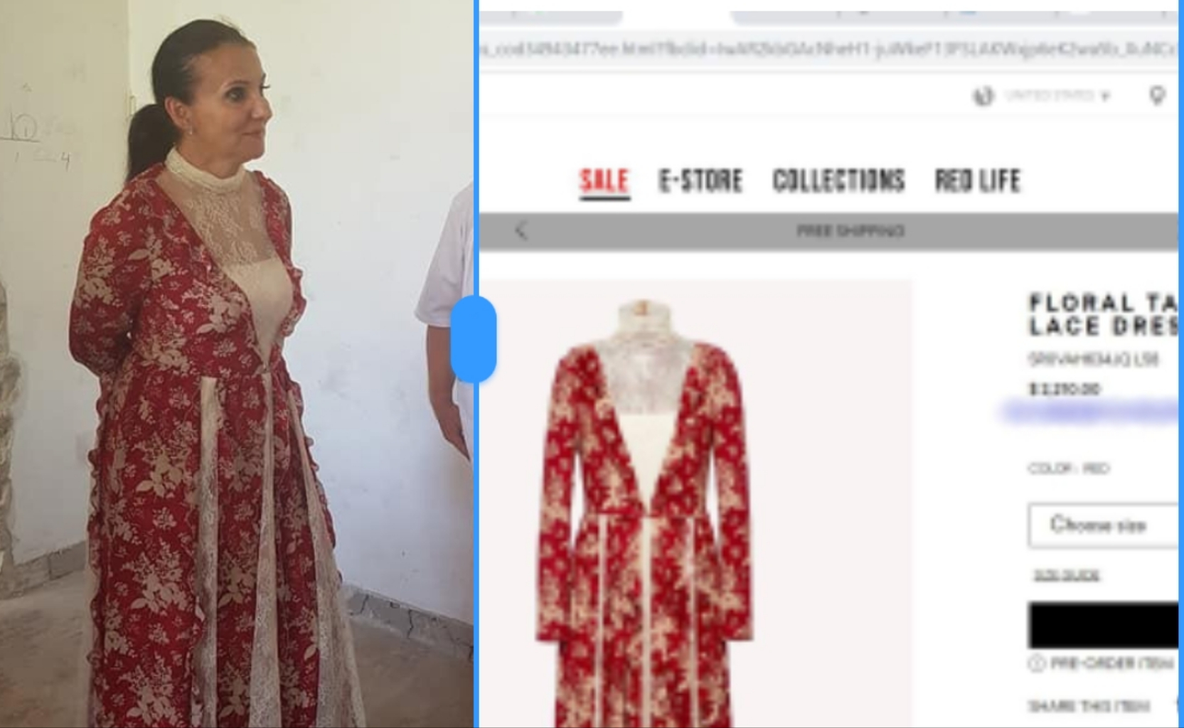 Sorina Pintea într-o rochie Valentino de 2.200 de dolari, acum câteva luni, când n-avea nici pe dracu. Luați-i o geantă de la Hermes şi îşi revine!