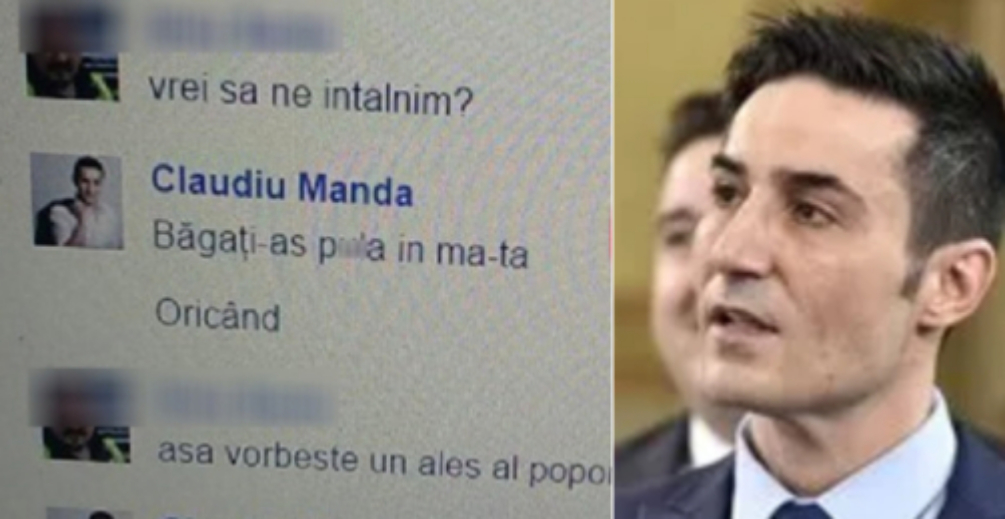 Meritocrația la români: Cocalarul Claudiu "Băgați-aș p... în mă-ta" Manda este europarlamentar și vicepreședinte PSD. S-o f... pe m...a!