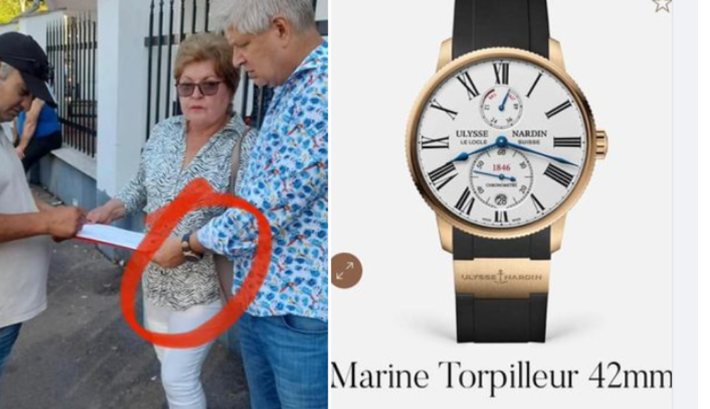 "Daniel Tudorache strânge semnături cu un ceas de 21.000 de dolari pe mână." Pariu că are și un diamant sub limbă?