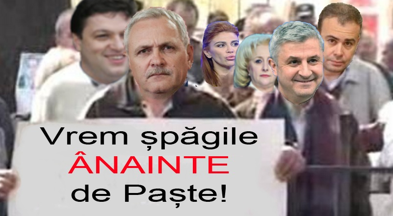 PSD-iștii au ieșit în stradă: vor șpăgile înainte de Paști!