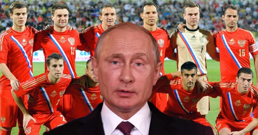 Putin își încurajează jucătorii: "Dacă batem, mergem în semifinală. Dacă nu, mergem în Siberia!"