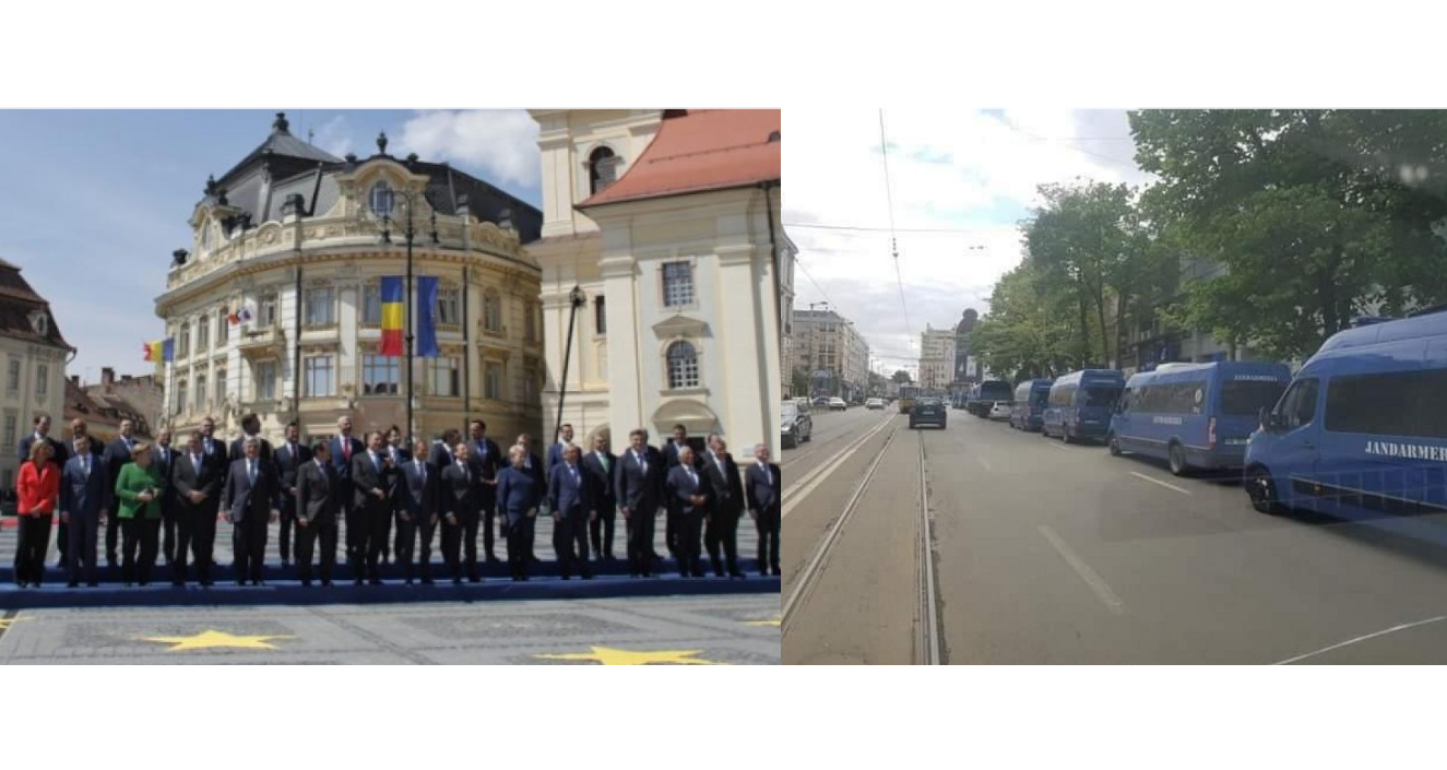 27 de șefi de stat în vizită la Sibiu vs un infractor în vizită la Iași
