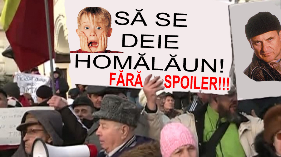 Miting în fața PROTV: oamenii protestează împotriva spoilerelor la "Singur acasă" care le strică toată surpriza!