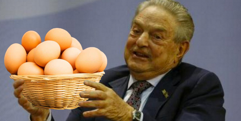 Soros a exagerat cu generozitatea: a dat 5 ouă de om și 3 de câine!