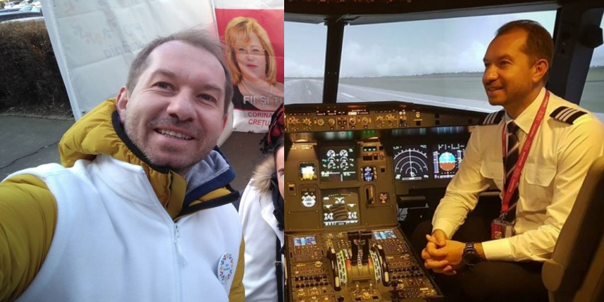 Mihai Sturzu a renunțat la meseria de pilot și candidează la europarlamentare. E grea munca, n-ai cum să te apuci de ea la 40 de ani