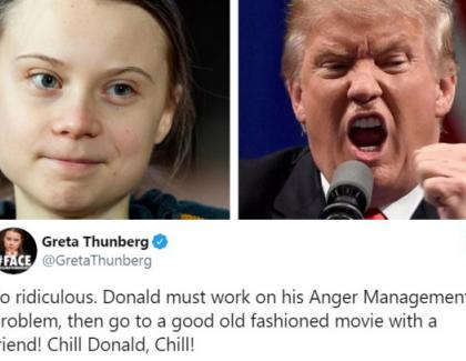 Greta Thunberg îl trimite pe Donald Trump la film: "Tataie, du-te să vezi "A doua cădere a Constantinopolului" cu Loredana Groza şi Temisan în costum de baie!"