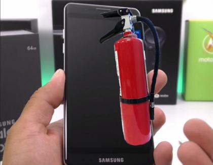 Au învățat din greșeli: Samsung Galaxy Note 8 va fi dotat cu extinctor!