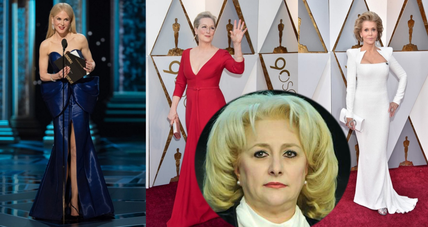 Viorica Dăncilă critică ținutele actrițelor de la Oscar: "Niște țărănci! Una nu a avut rochie model draperie!"